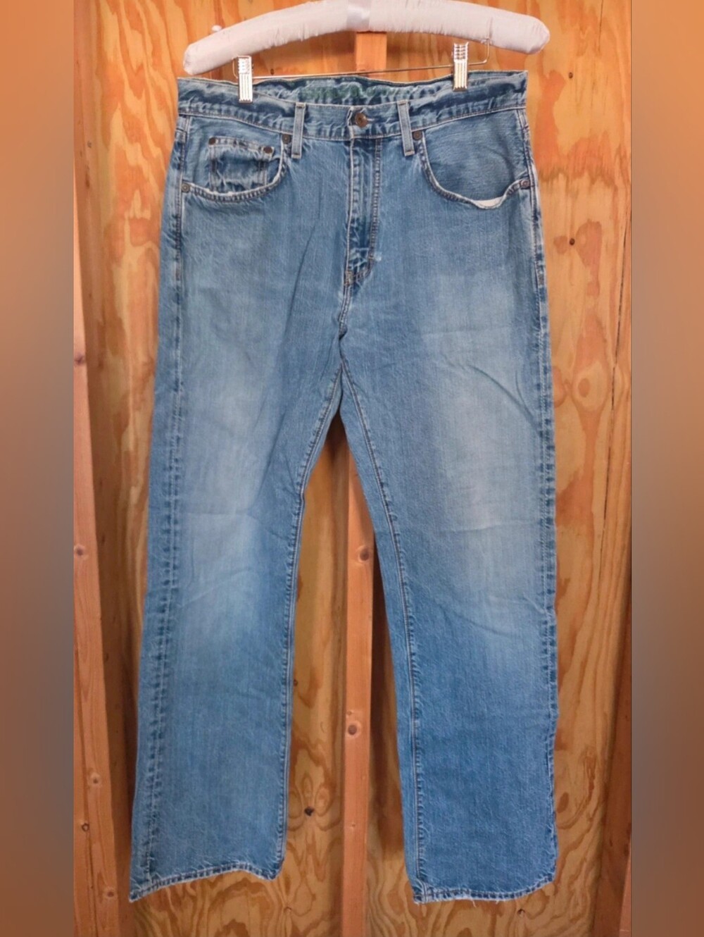 J.Crew Men's Straight Leg Jeans Light Wash Made In Canada Fabric USA 32x34